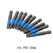 마그네틱 스크루 드라이버 비트 세트 50mm PH1 PH2 PH3 PZ1 PZ2 PZ3 1/4 