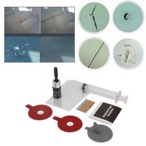 자동차 앞 유리 수리 키트 균열 도구 스크래치 액체 자동 DIY 창 복원, 기본