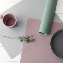 심플 실리콘 식탁매트 유아용 세척매트 책상깔판, 다크블루