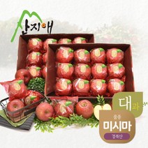 [KT알파쇼핑][2022햇사과] 산지애 씻어나온 꿀사과 3kg 2box (대과) / 미시마 당도선별
