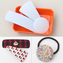 [펠트친구] 플라스틱프레임(4개) / 헤어 악세사리 핀 만들기 꾸미기 부자재 공예 diy, 원형(4.5cm)