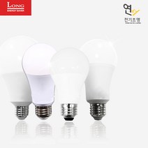 연서전기조명 코스모스전기 LED 전구 벌브 8W 12W 15W 20W LONG 주광색 전구색 청색 적색 녹색 주백색 램프 교체, 1번 8W