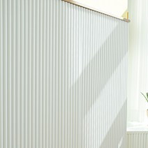 셀프 인테리어 리모델링 접착식 붙이는 템바보드, (반달)화이트_1200x400(mm)