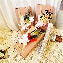 빼빼로데이 프리저브드 미니 꽃다발 선물세트, 1개