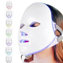 미니멀리즘 7 색 led 페이셜 마스크 한국어 스킨 케어 광자 치료 여드름 주름 제거 피부 회춘 얼굴 스킨 케어, 안면 마스크 상자 없음