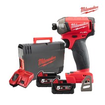 milwaukee 본체+배터리2개+충전기+케이스 포함/밀워키 M18 FQID-502X 오일펄스 충전 임팩 전동드릴 드라이버 공구
