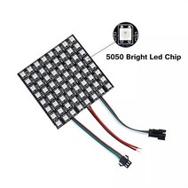 LED 디지털 유연한 8x8 16x16 픽셀 WS2812B 개별적으로 다룰 수 있는 패널 조명 디스플레이 보드, 03 8x32 Panel