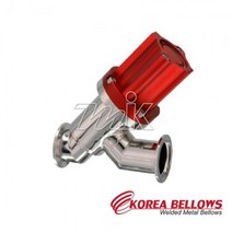 명인코리아 진공 인라인 밸브 (공압-벨로우즈)-복동 NW40, 1개