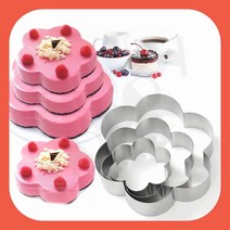 베이커리도구 제빵틀 스텐 무스링 3종세트 꽃