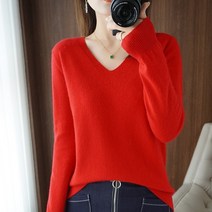 더캐시미어 가을/겨울 캐시미어 스웨터 여성 v넥 풀오버 레이스 칼라 할로우 디자인 캐주얼 니트 탑