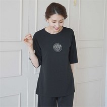 쉬즈마담 SET3050 여인큐빅 스판티+스판통팬츠 세트 엄마옷