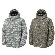 겨울 방한복 패딩점퍼 기모 작업복 낚시 캠핑 오토바이(모자일체형), 디지털그레이, 110(2XL), 1개