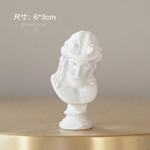 그리스 신화 입상 데이비드 초상화 흉상 미니 석고 동상 드로잉 연습 공예 조각 북유럽 장식, H