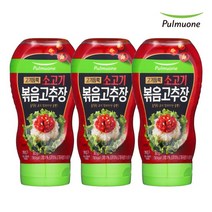 풀무원 튜브형 고기듬뿍 소고기볶음고추장 360gX3개, 단품