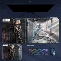 승리의 여신 Nikke 게임 승리의 여신 니케 캐릭터 굿즈 장패드 마우스패드 모음, 900x400mm, 3mm, E