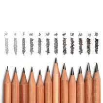 삼원 르누와르 스케치 펜슬 12자루 12종 택1 소묘연필, 2B