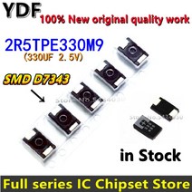 5-10-20pcs 100% 2R5TPE330M9 330 미크로포맷 2.5V SMD 2R5TPE330 탄탈 축전기 중합체 POSCAP D 얇은 7343 D7343, [01] 5PCS