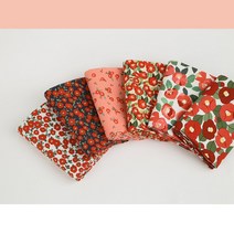 면20수 동백꽃 6종 원단 E