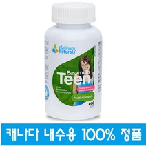(캐나다 직구) 플래티넘네추럴스 10대여자 청소년용 멀티 종합 비타민 Platinum naturals Easymulti Teen for young women 60정, 1개