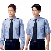 경신 KSK 2302 춘추 작업복 근무복 경비복 경호 스트라이프 줄무늬 셔츠 남방 상의, KSK 2302(반팔), 4XL(115), 4XL(115)