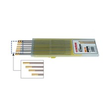 Cretos 크레토스 Cretos WL-15-란탄타입 2.0mmx150(10개) 텅스텐봉 알곤용접 전극봉 Sus 스틸 금형용접 탱크툴 스텐 탱크툴 스텐용접봉 알루미늄용접봉, 3.2x150(란탄15)