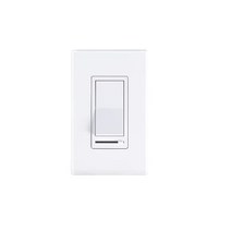 Cloudy Bay LED 조명/CFL/백열등용 벽 조광 스위치 3방향 싱글 폴 조도 조절 가능한 슬라이드 최대 600와트 커버 플레이트 포함, 1-Pack