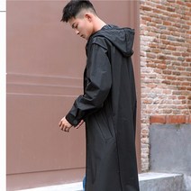 방수 후드 티 점퍼 긴 남자 비옷 성인 EVA 맨틀 비 비옷 여행 야외
