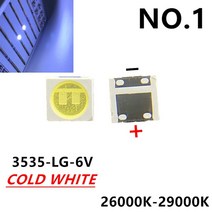 LCD TV 수리에 대 한 20개200개 LG led 백라이트 스트립 조명 3535 SMD LED 구슬 6V 2W, [02] 3535 LG 6V 200개