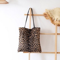호피무늬 레오파드 숄더 에코백