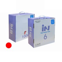 인네트워크 CAT.6 UTP 100M 빨강 (BOX) [IN-6UTP100R] INL168