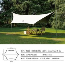 캐노피 야외결혼식 행사텐트 맞춤형 캠핑, 3x4.5 블랙실버코팅