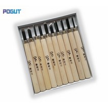 견고한 10 pcs 작은 딱따구리 건조 손 나무 조각 도구 칩 세부 치즐 세트 나이프, 한개옵션0