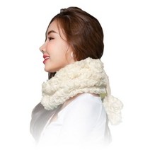 고운 방한 넥워머 털모자 겸용 넥워머 겨울용 골프 등산 스포츠 남녀공용, 화이트
