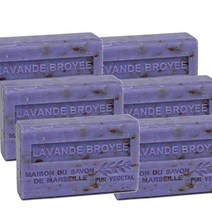 Soap house 솝 하우스 친기농 시어 버터로 만든 프랑스 비누 라벤더 향 125g 6개입 -영국직송