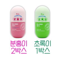 GRN 분홍이 초록이 시즌4 세트 다이어트 보조제 최신상 세트 +건강차 증정, 2박스, 1박스, 건강티백 증정