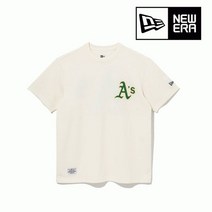뉴에라 MLB 빅 페이즐리 오클랜드 애슬레틱스 티셔츠 아이보리 13086596