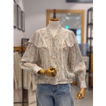 레이스 러플 블라우스 T226ABL532W 1156790