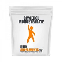 BulkSupplements Glycerol Monostearate Powder 프리워크아웃 글리세롤 Pre Workout Pump 1.1 lbs, 8.81 Ounce (Pack of 1)