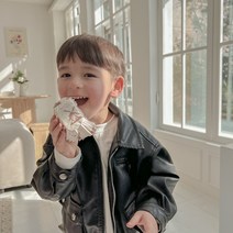 몽다다 유아 가죽 자켓 아우터 아동복 아기 옷 키즈 등원룩 남아 여아