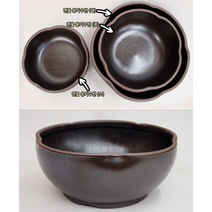 자연의 멋스러움 옹기 수반 화분, 연꽃