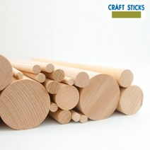 북미FAS등급 목봉 나무막대 원형우드스틱봉, 40cm 1개, 3cm