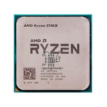 AMD Ryzen 7 2700X GHz 8 코어 16 스레드 105W CPU 프로세서 YD270XBGM88AF 소켓, 한개옵션0