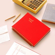 잼스튜디오 도란도란 캐쉬북, 레드, 1개
