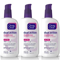 클린 앤 클리어 모이스처라이저 118ml 3팩 듀얼 액션 Clean & Clear Essentials Dual Action Facial, 3개
