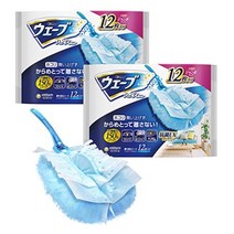 유니참 핸디 와이퍼 일회용 먼지털이 본체 리필선택 먼지를부탁해, 12장×2개 리필 + 본체
