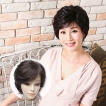 아미모 인모믹스 통가발 수제가발 커트가발 암환자가발 [BM-W201], 자연갈색, 소