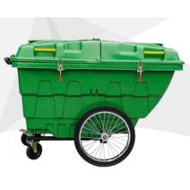 제설함 카트 모래보관함 염화칼슘 재설함 방재함 400L, 덮개가 없는 400L 끌차그린