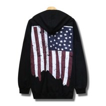 꼰스 백그라운드 USA 오버핏 후드티