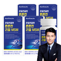 뉴트리원 더 튼튼한 MSM 무릎 관절 연골 뼈건강 상어연골 보스웰리아 강황, 4개, 180정