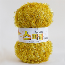 동방섬유 스파클 수세미/반짝이 메탈 수세미실 철수세미, 04.골드